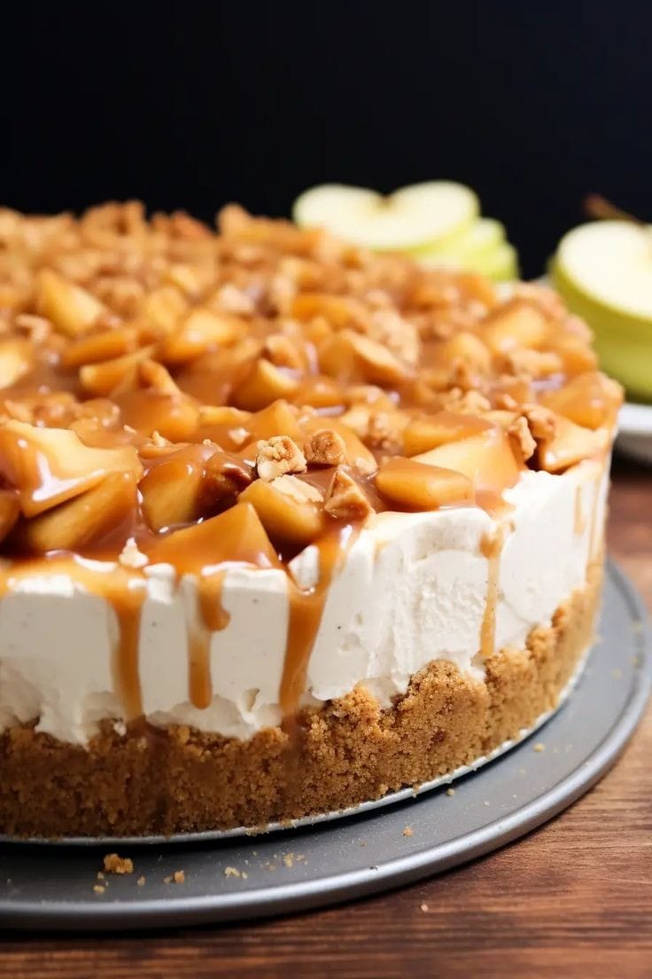 Cheesecake cu mere coapte